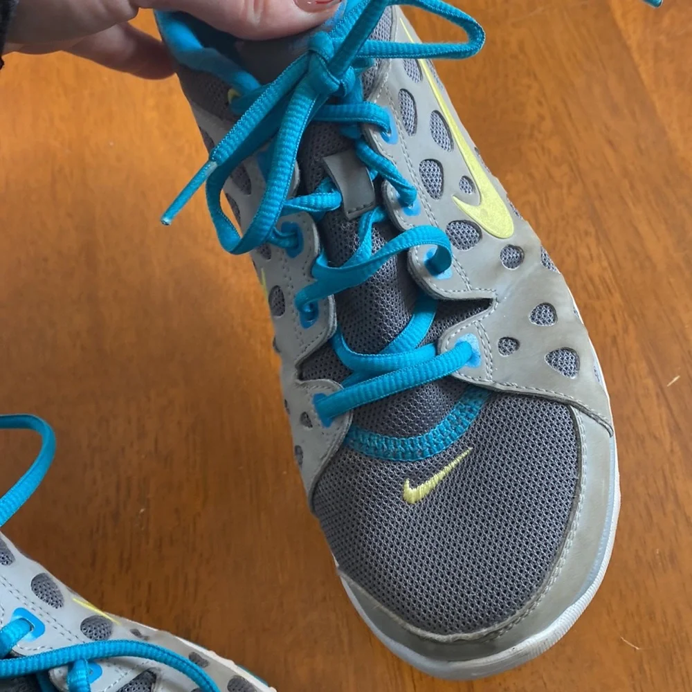 Nike Training Fitsole Sneakers Size 7 Blue Gray VGUC